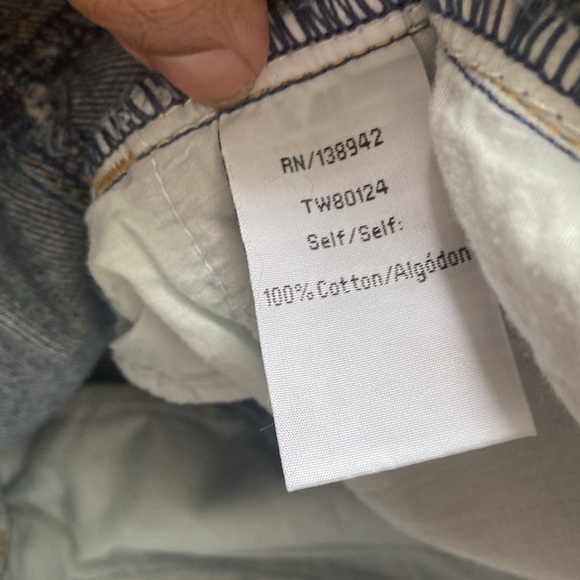 Twelve by Ontwelfth Denim Jean Shorts Women's Medium Blue High Rise Distressed - Picture 5 of 7